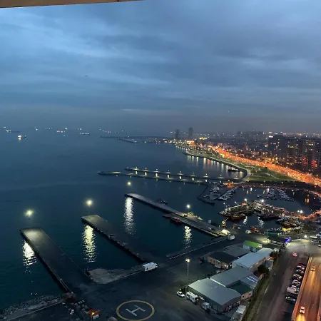 Flat For Rent In With Sea View, Pool, Gym Istanbul